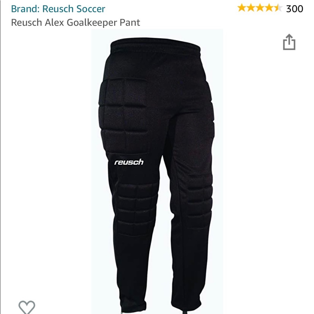 NWT Youth Soccer Goalkeeper Pants